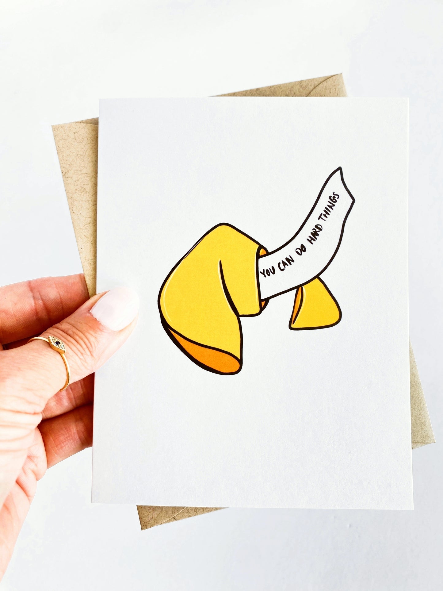 Fortune Cookie You Can Do Hard Things Encouragement Card image 0
