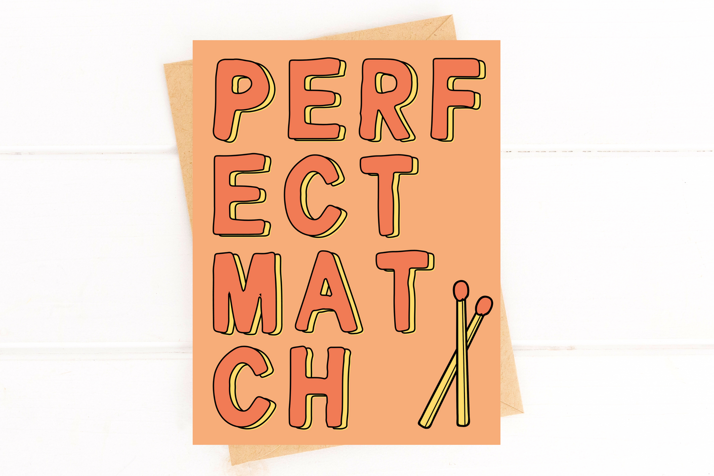 Perfect Match Engagement Card Wedding Card image 1