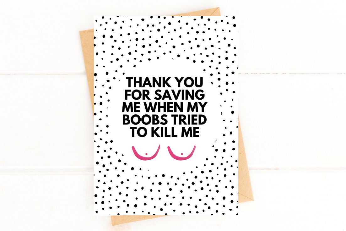 Breast Cancer Oncologist Doctor Thank You Card image 1