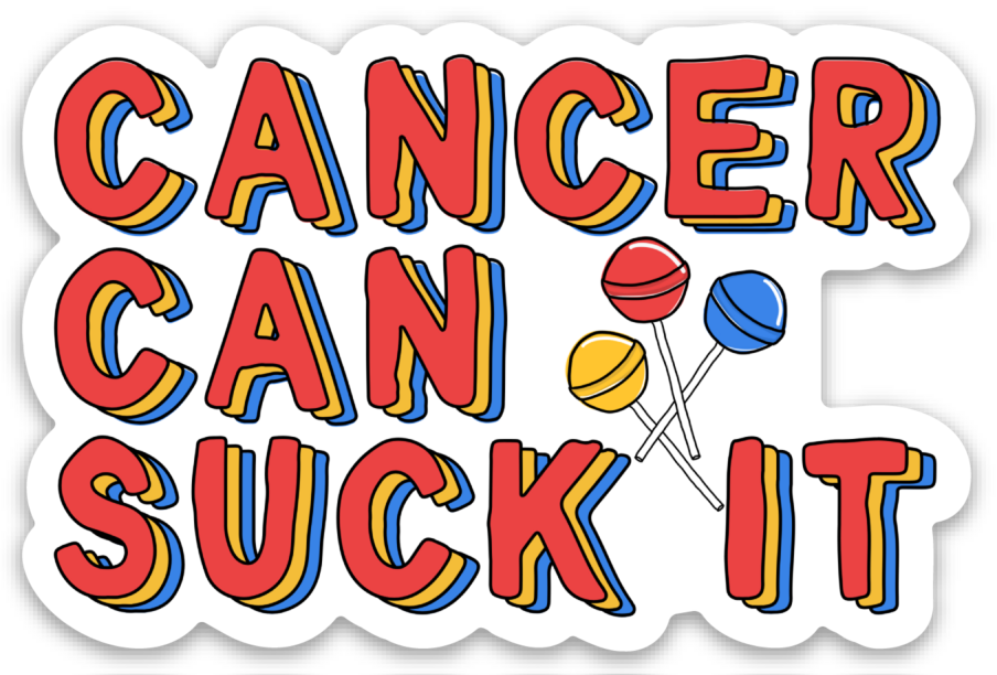 Cancer Can Suck It Vinyl Sticker image 4
