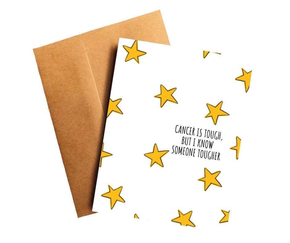 Cancer is Tough Encouragement Get Well Card image 1