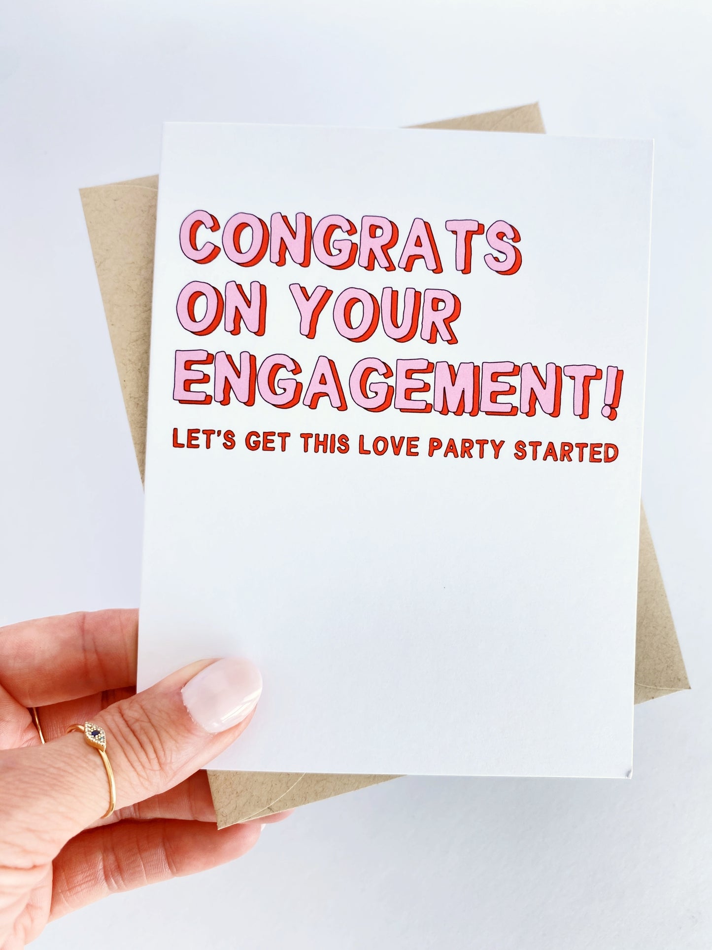 Congrats On Your Engagement Inclusive Wedding Card image 0