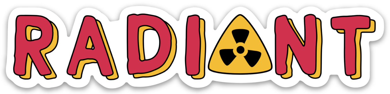 Radiant Cancer Treatment Radiation Vinyl Sticker image 4
