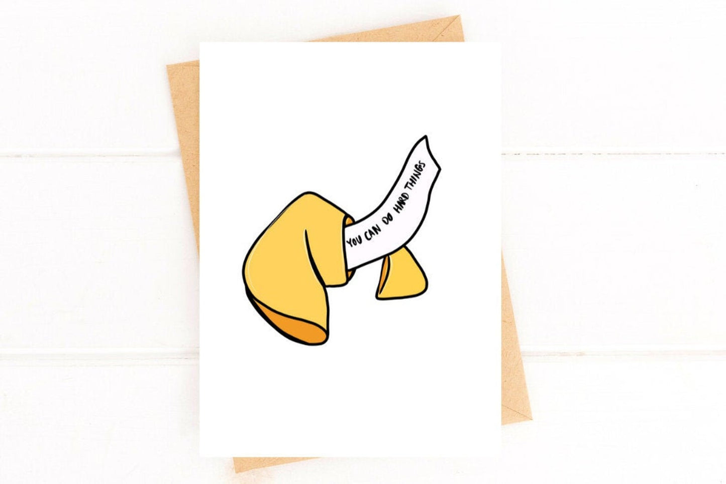 Fortune Cookie You Can Do Hard Things Encouragement Card image 1