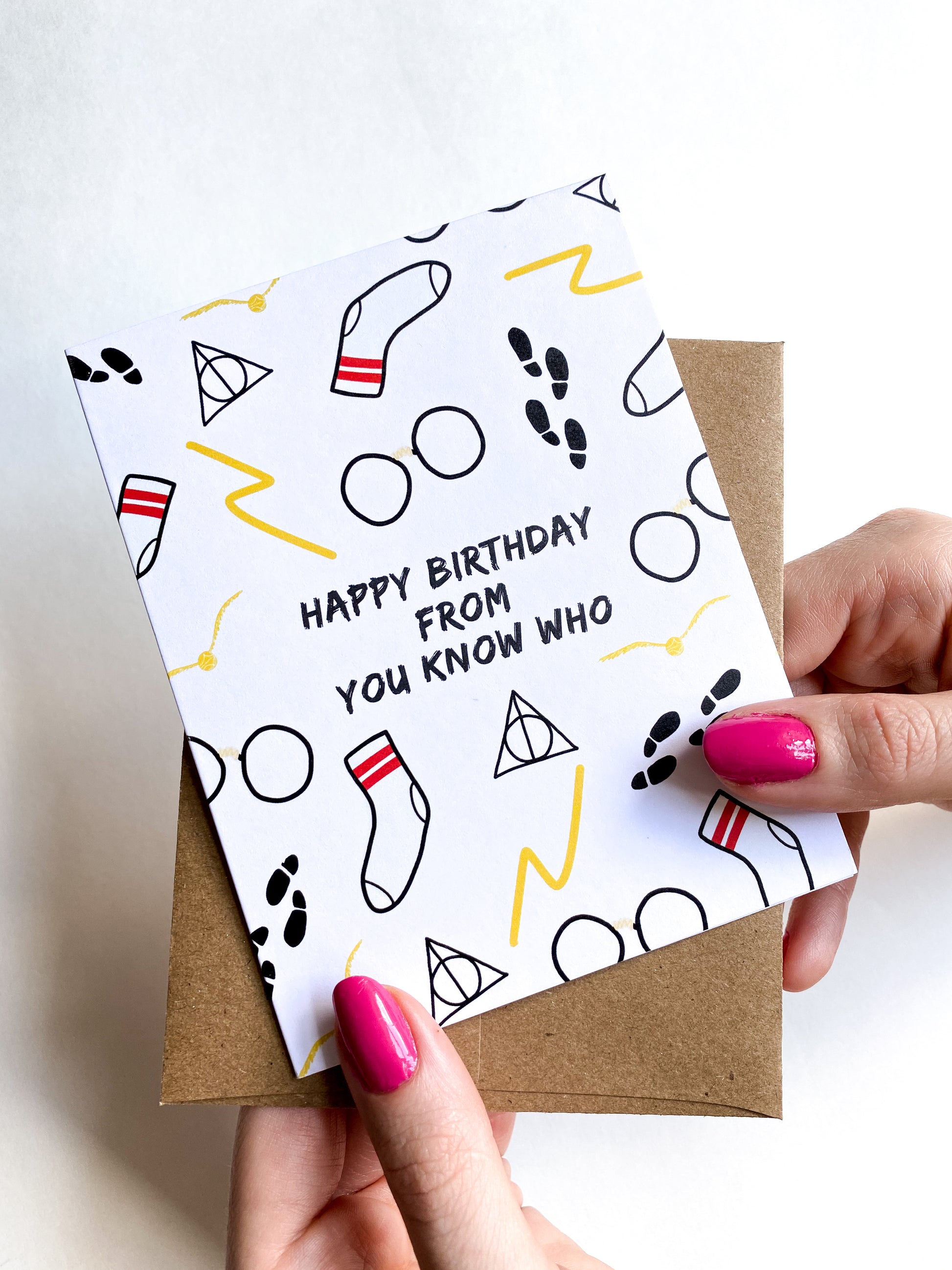 Harry Potter Inspired Birthday Card, Magical Birthday, Wizard Card, HP Lover image 0