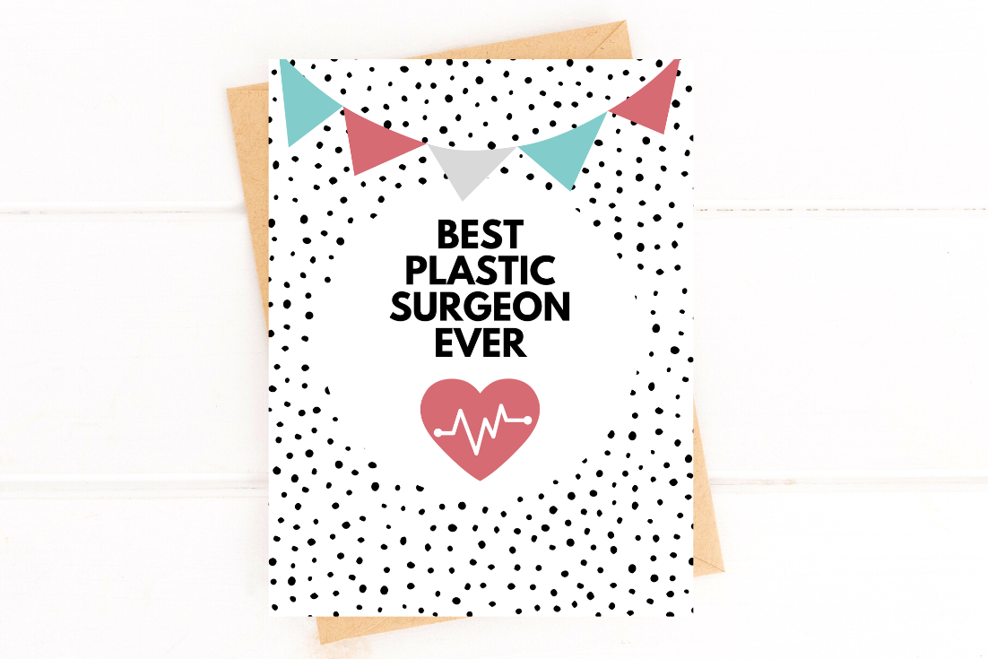 Best Plastic Surgeon Ever Doctor Thank You Card image 0