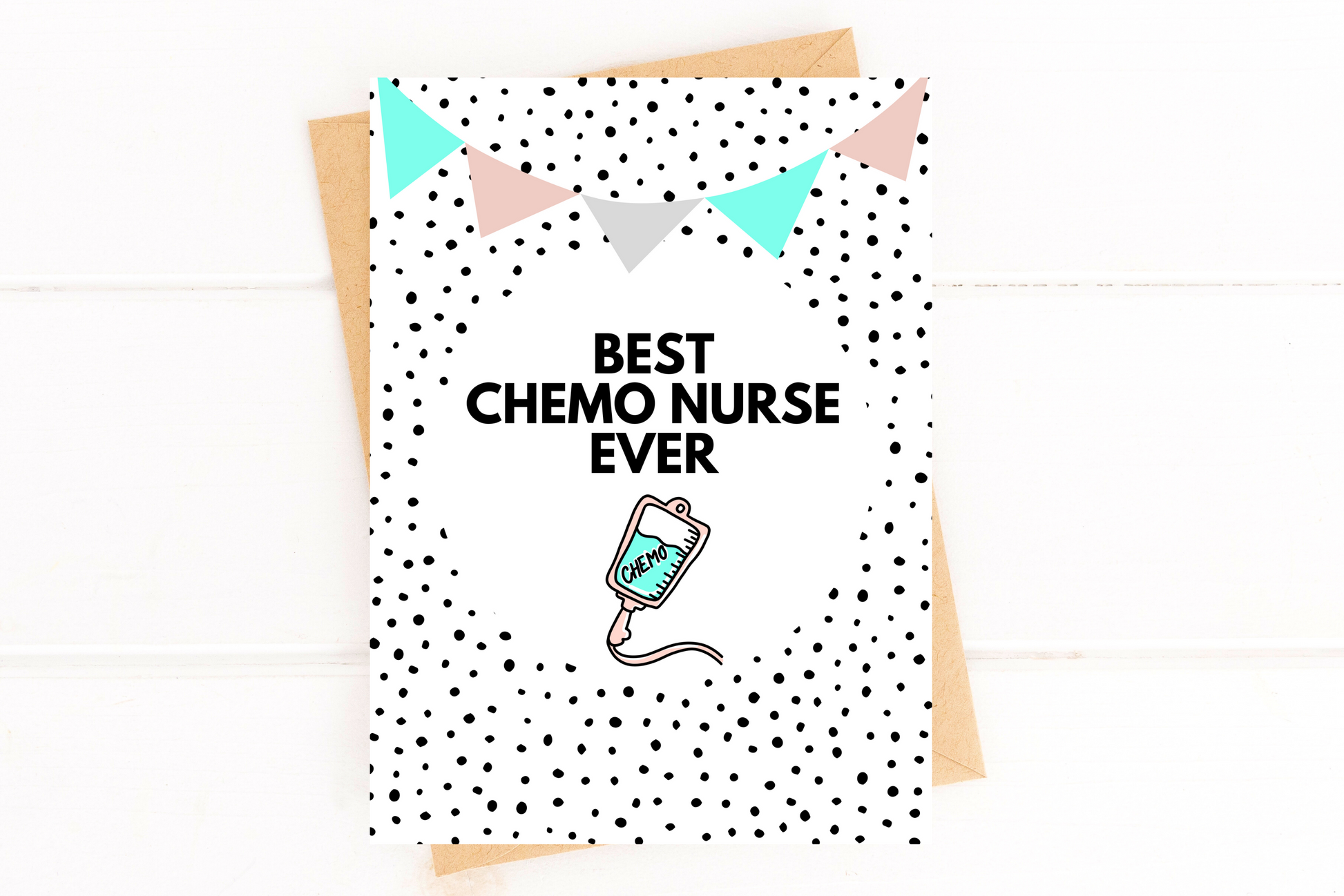 Best Chemo Nurse Ever Thank You Card image 1