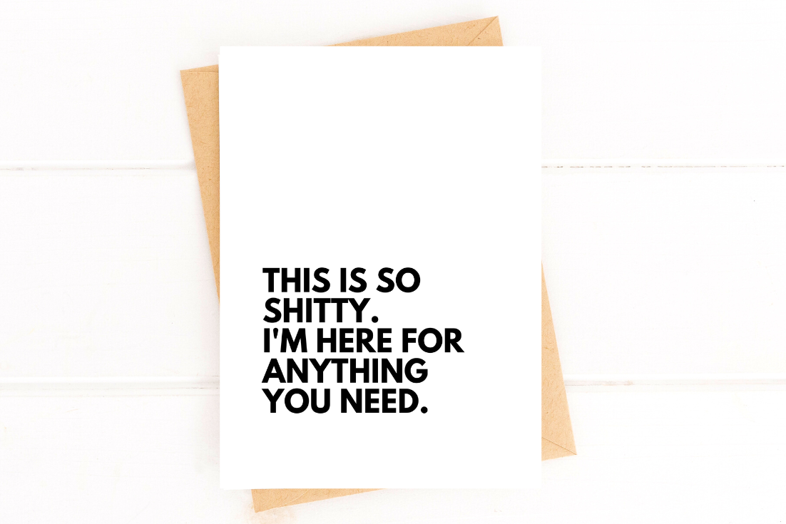 This is So Shitty Here For You Cancer Get Well Card image 1