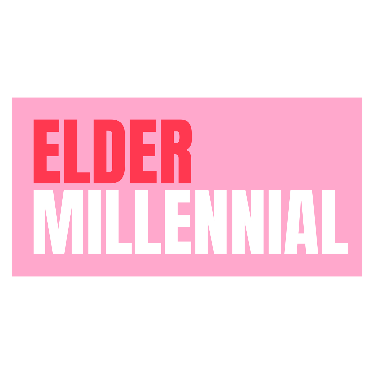 Cute Vinyl Sticker Elder Millennial Pink Sticker image 2