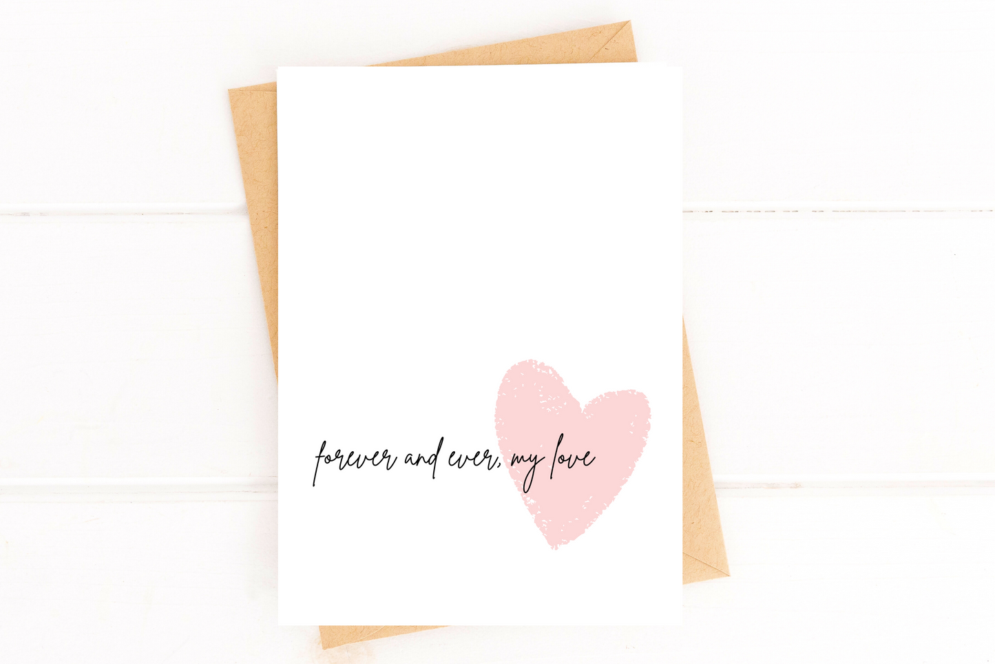 Forever and Ever My Love Wedding Day Card First Look Card Bride to Groom Card image 1