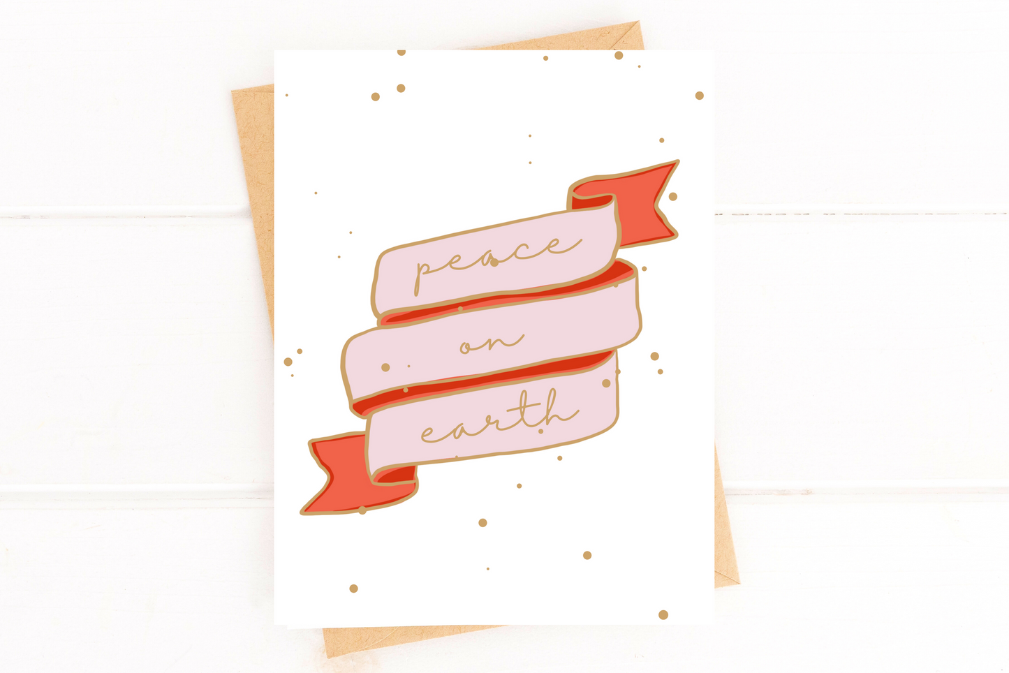 Peace on Earth Banner Christmas Card image 2