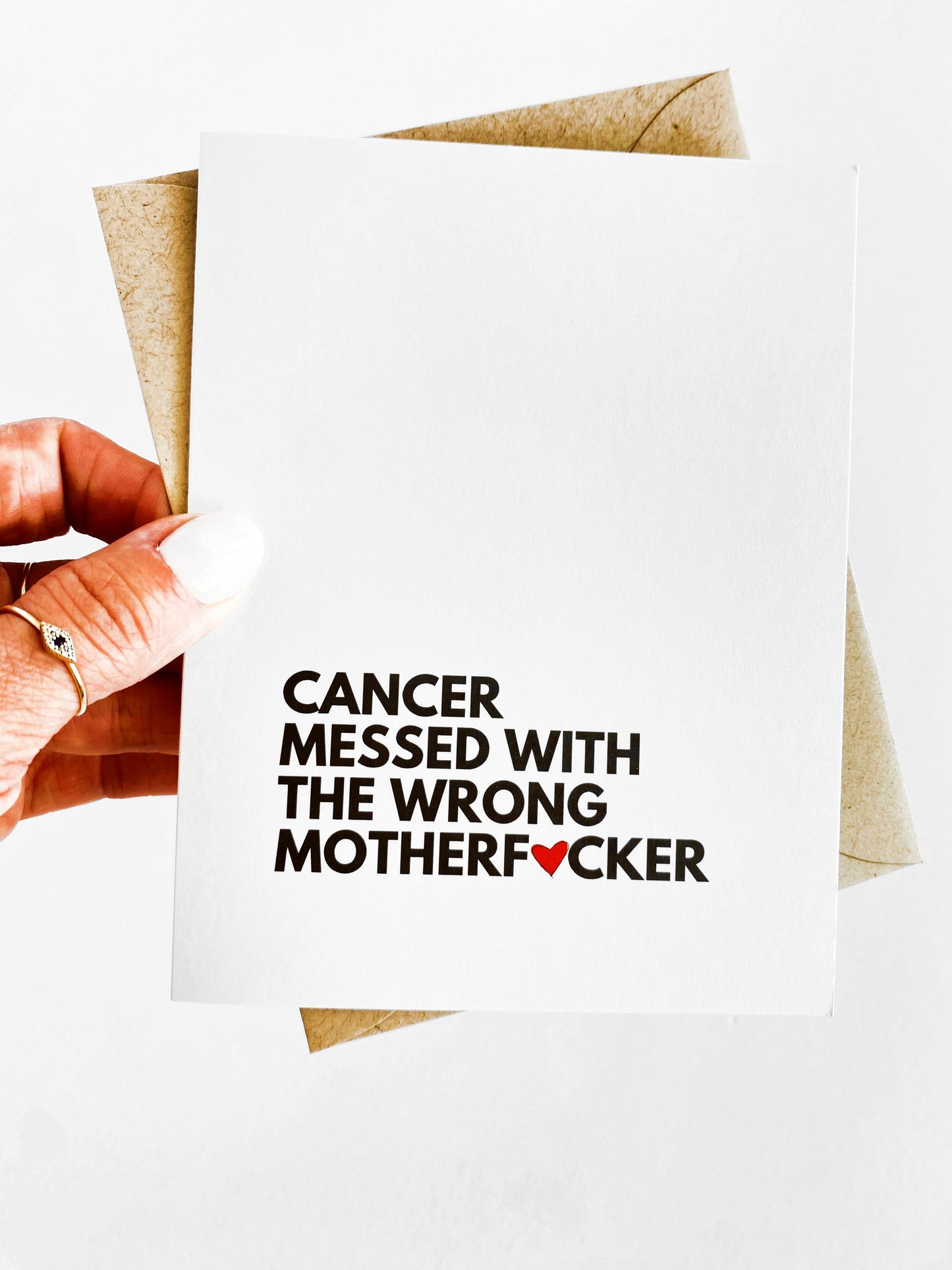 Cancer Messed With The Wrong Mother F*cker Get Well Card image 0