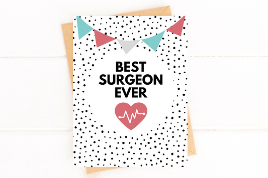 Best Surgeon Ever Doctor Thank You Card image 0