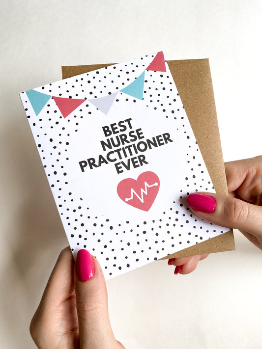 Best Nurse Practitioner Ever Thank You Card image 0