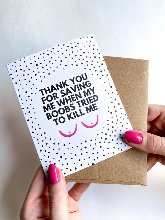 Breast Cancer Oncologist Doctor Thank You Card image 0