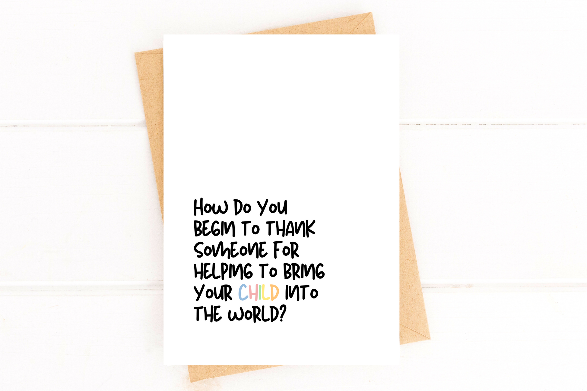 Thank You Card for Labor and Delivery Nurse, Thank You for Doula Card, Thank You image 1