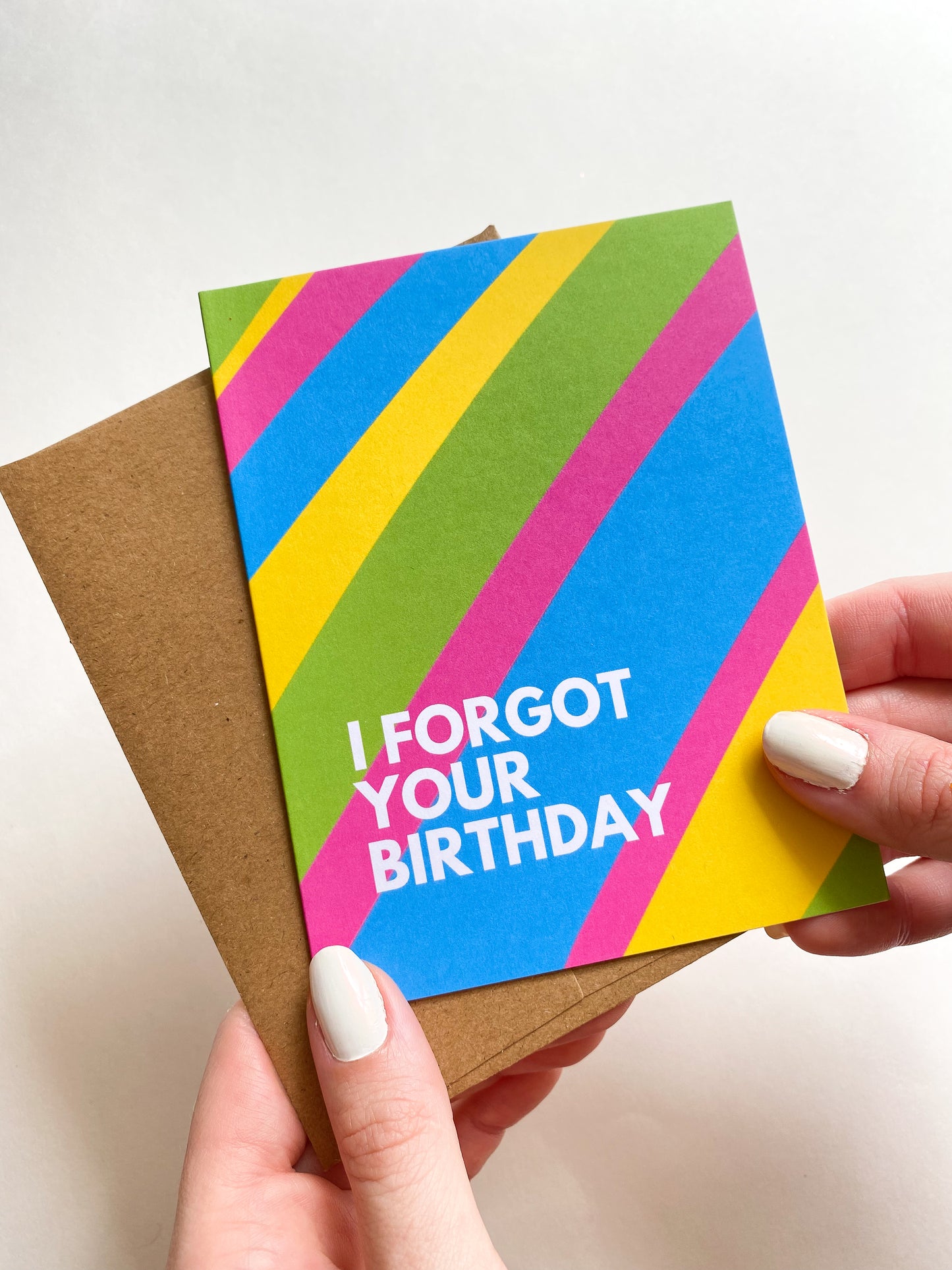 I Forgot Your Birthday Card Funny Belated Birthday Card image 0