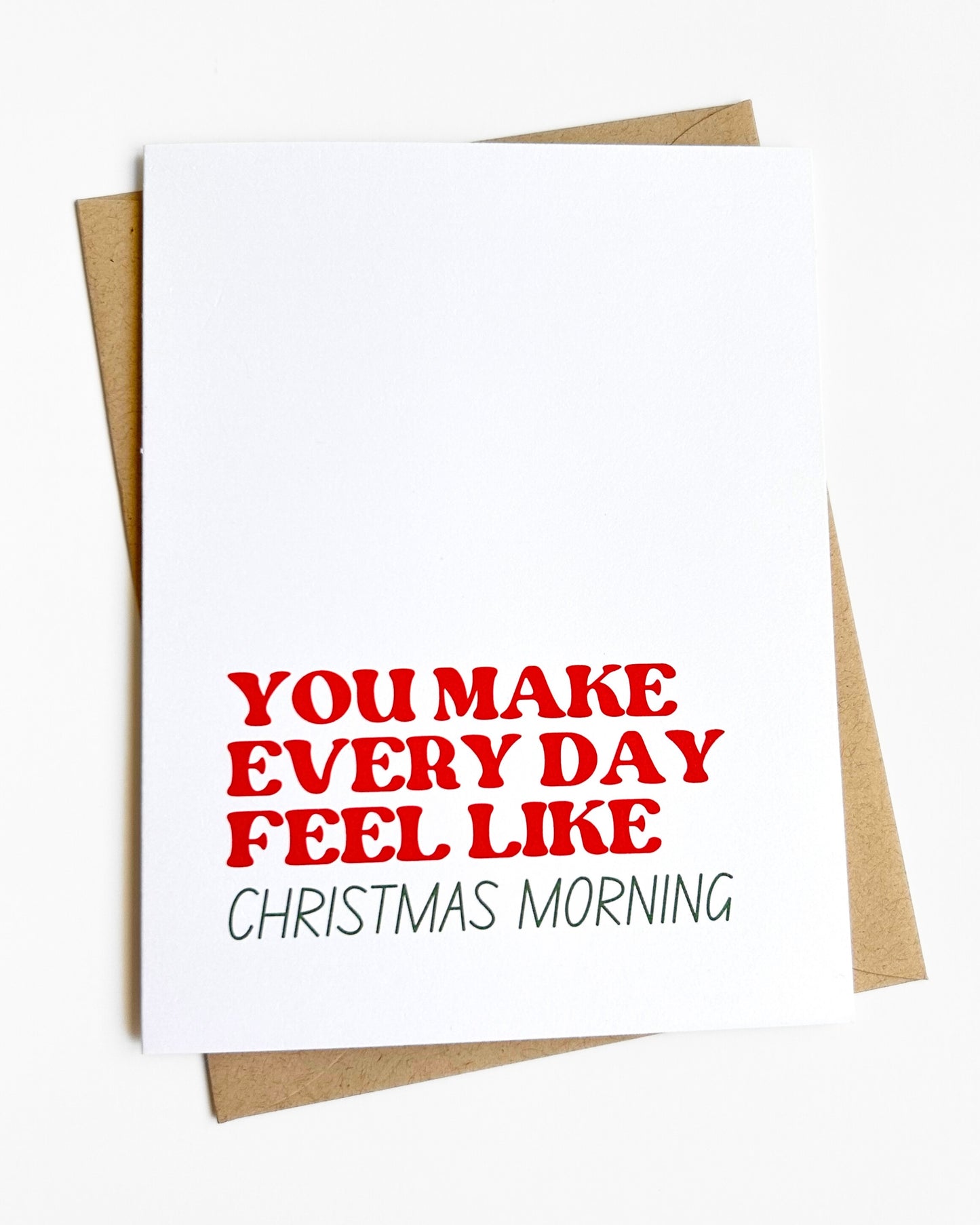 Christmas Morning Sweet Holiday Card Romantic Christmas image 0