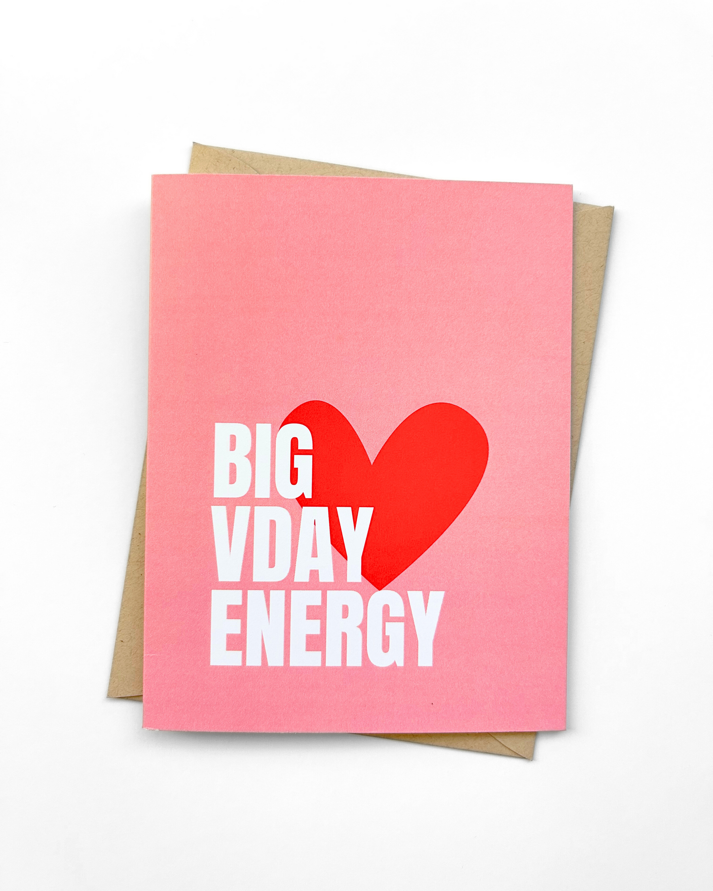 Cute Valentine's Day Card Big V Day Energy image 0