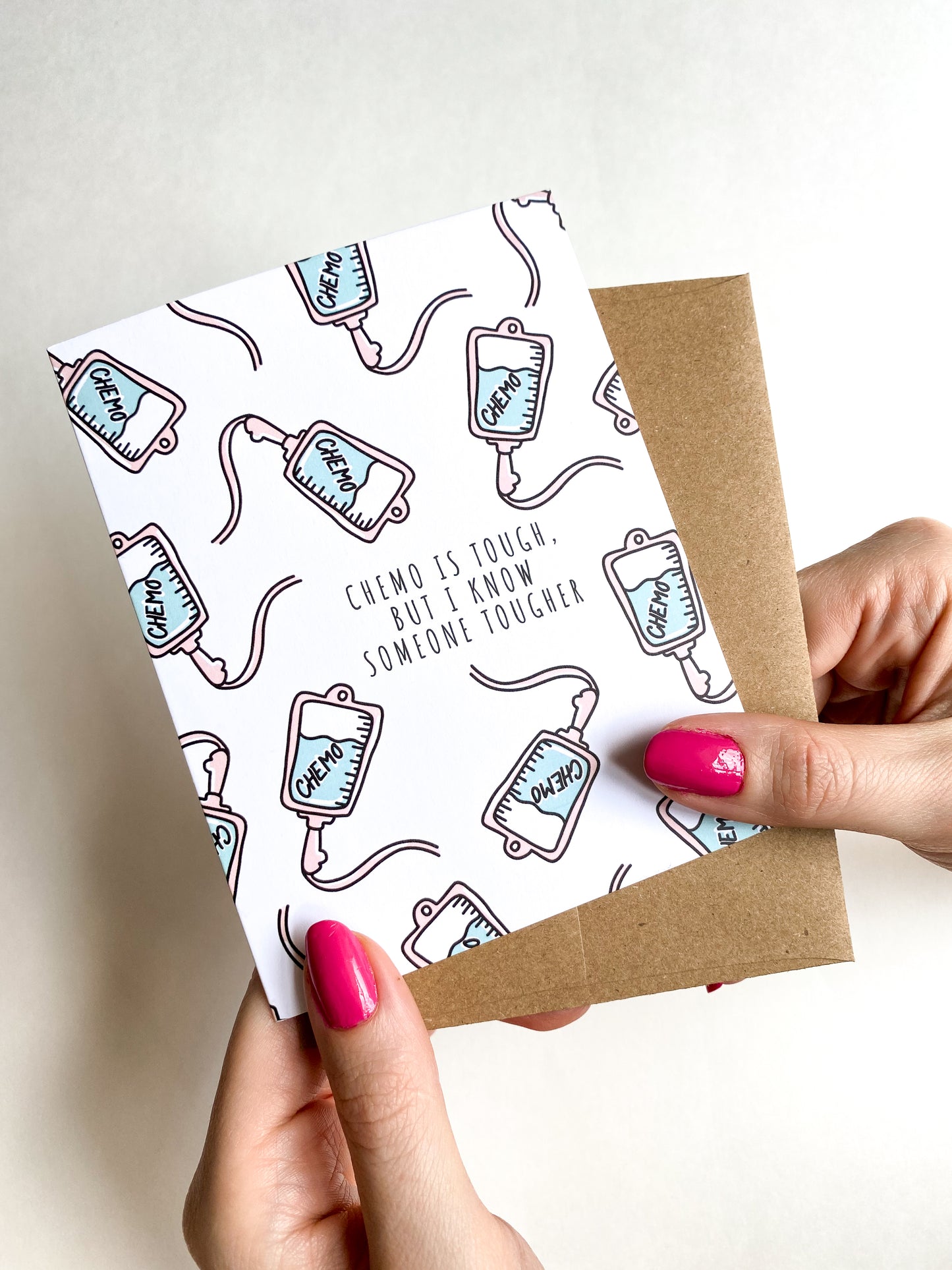 Chemo is Tough Cancer Get Well Card image 0