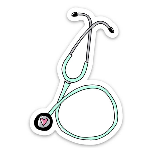 Stethoscope Doctor Love Vinyl Sticker image 0