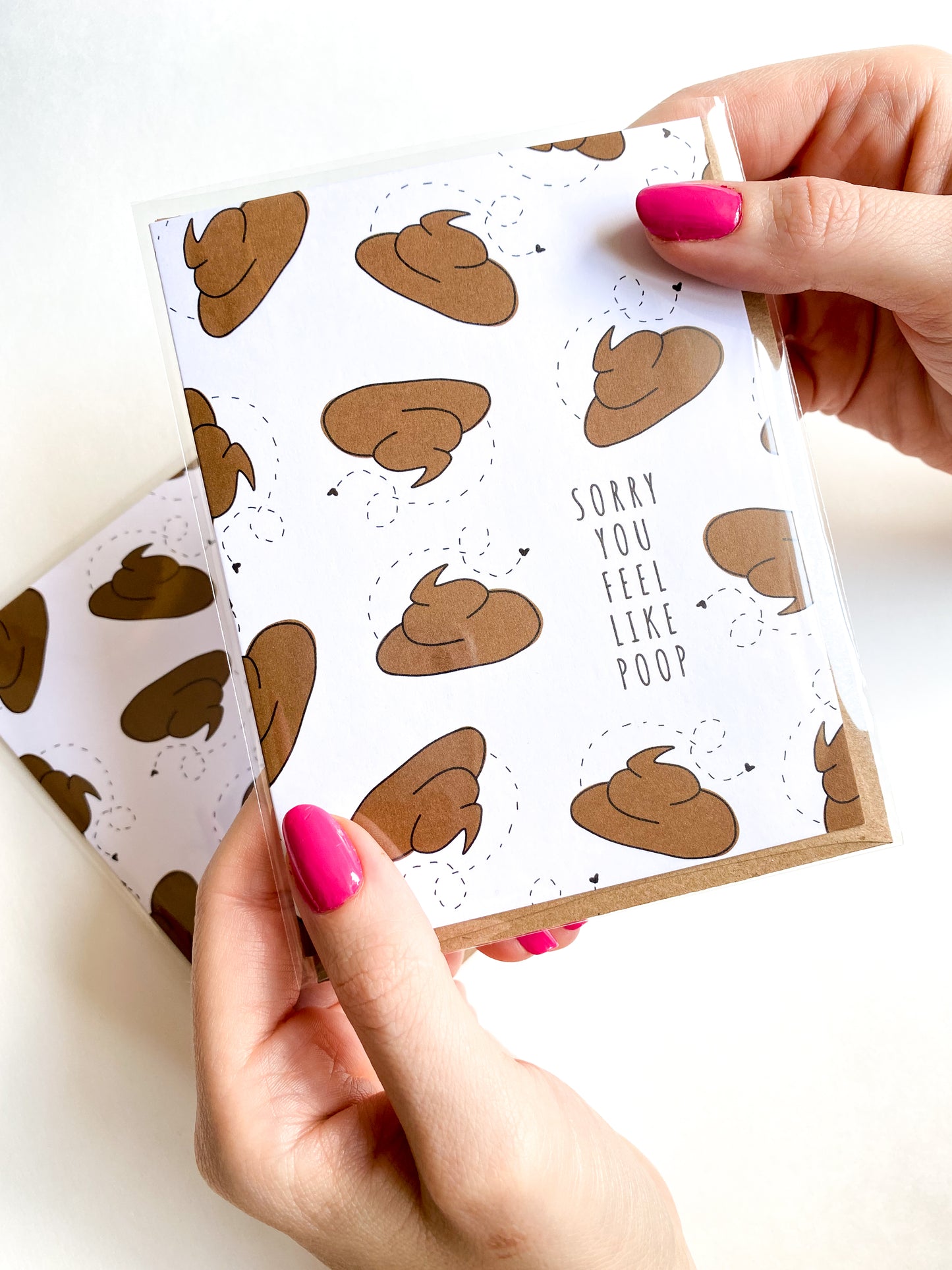 Sorry You Feel Like Poop Get Well Card image 0