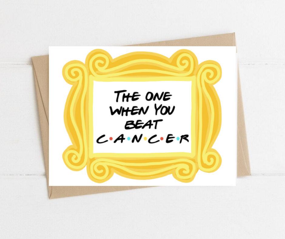 The One When You Beat Cancer Friends Themed Get Well Card image 1