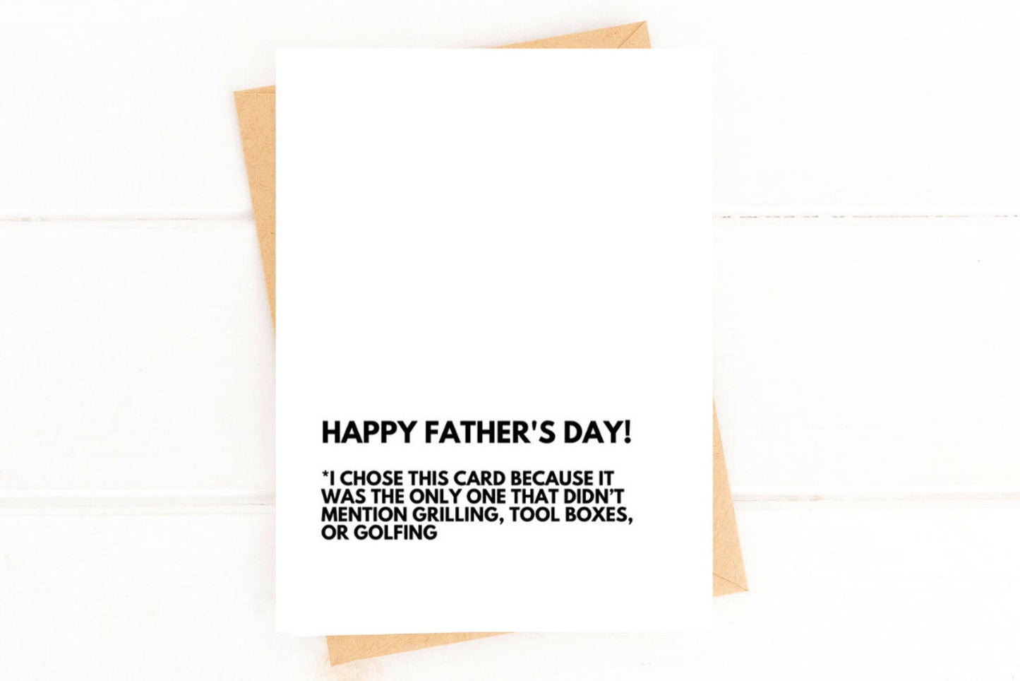 Father's Day Card No Grilling, Tool Boxes, or Golfing Funny Father's Day Card image 0