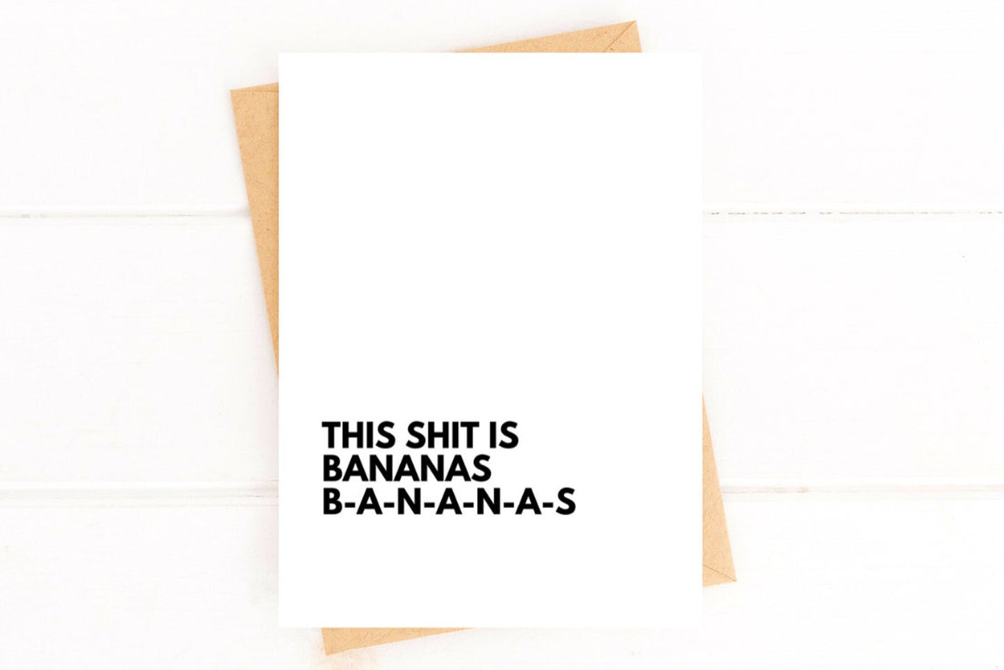 Bananas Card Miss You Card Love You Card image 0