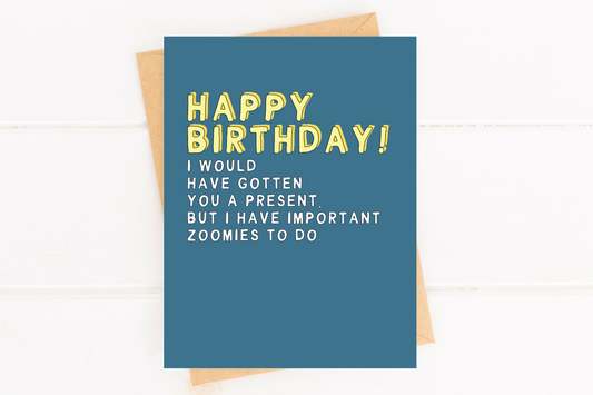 Birthday Card from Dog for Pet Parent Dog Mom Birthday Card image 0