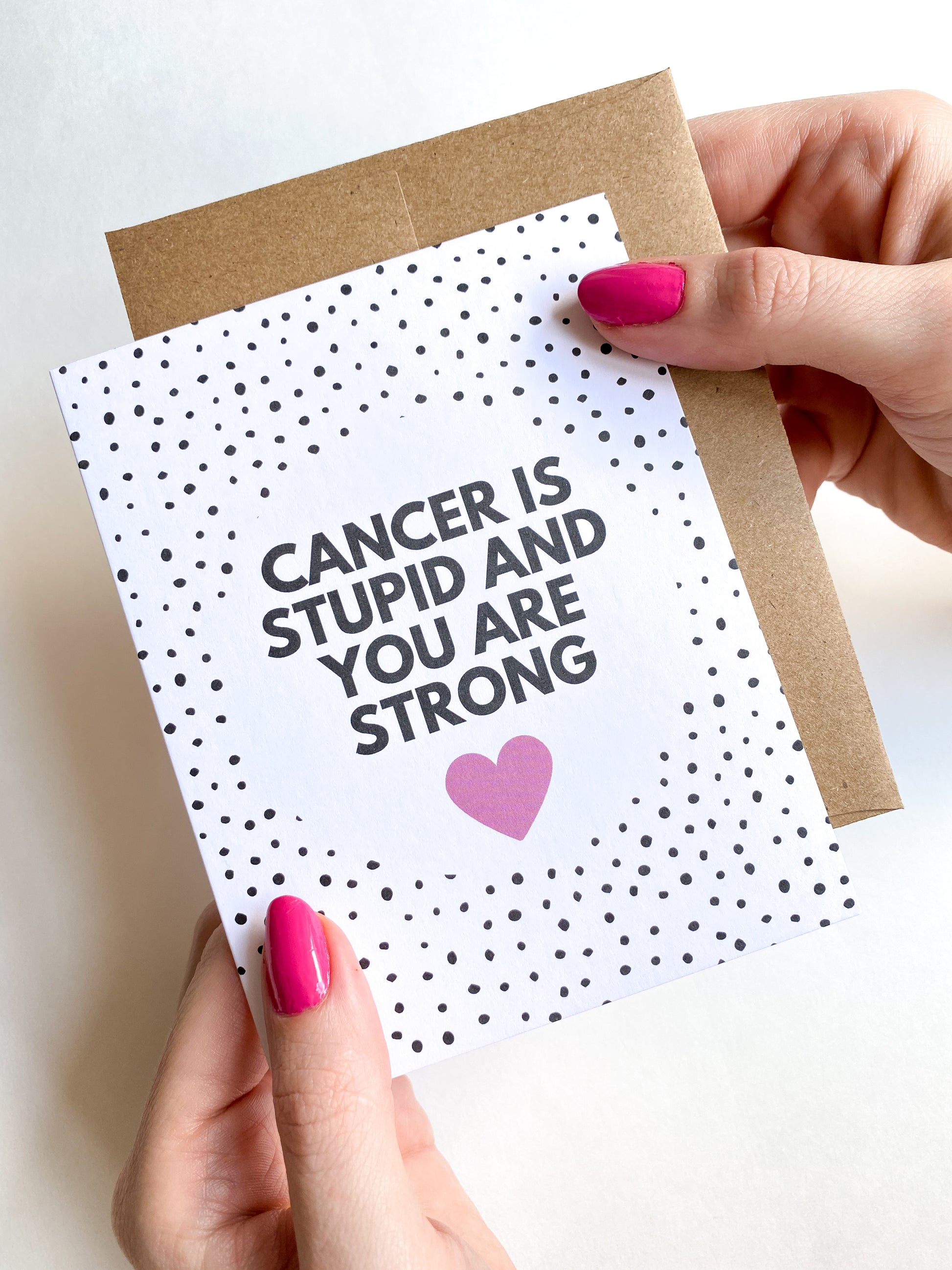Cancer is Stupid and You Are Strong Get Well Card image 0