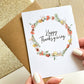 Happy Thanksgiving Card for Thanksgiving Wreath image 2