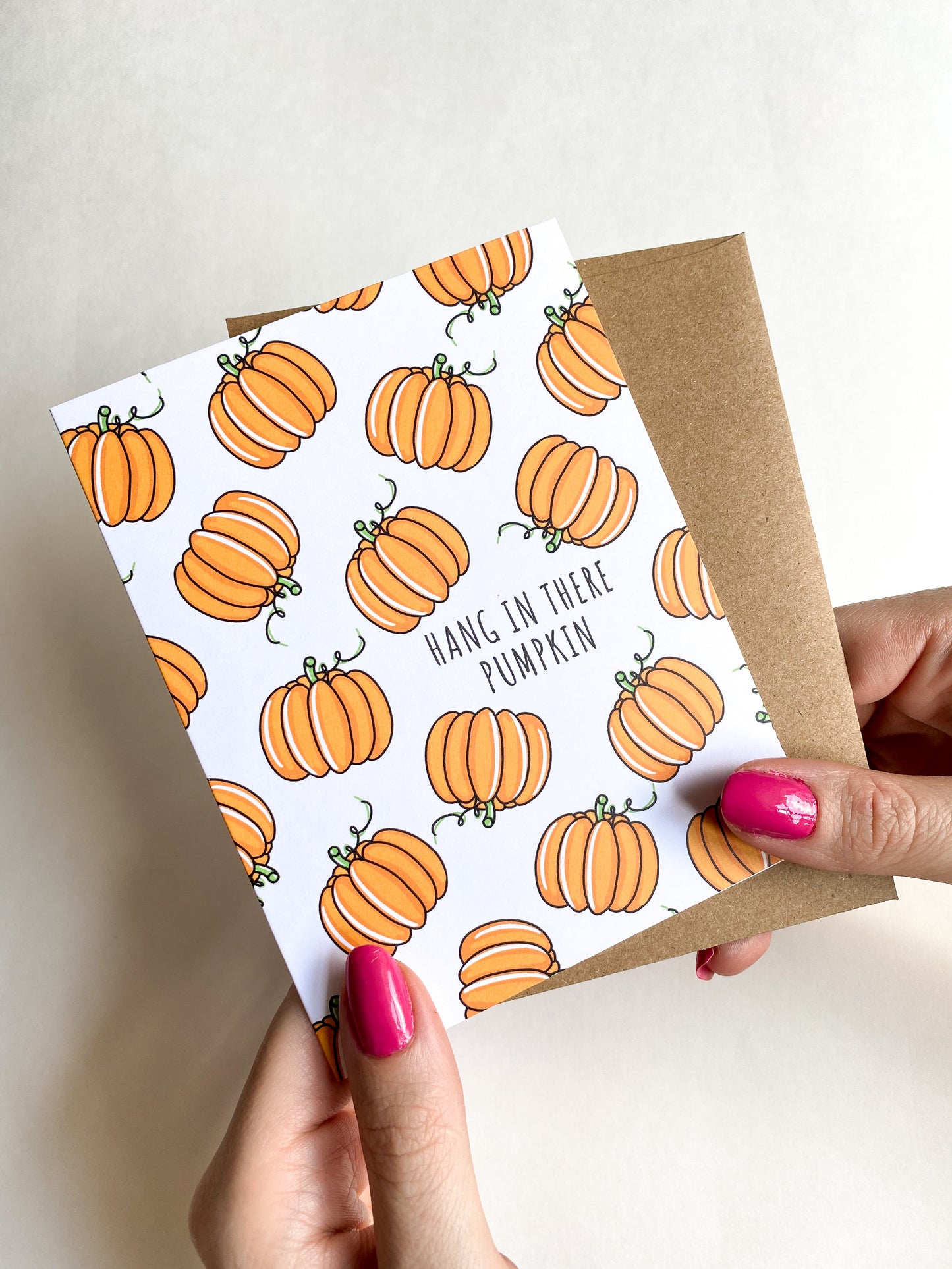 Hang In There Pumpkin Encouragement Card image 0