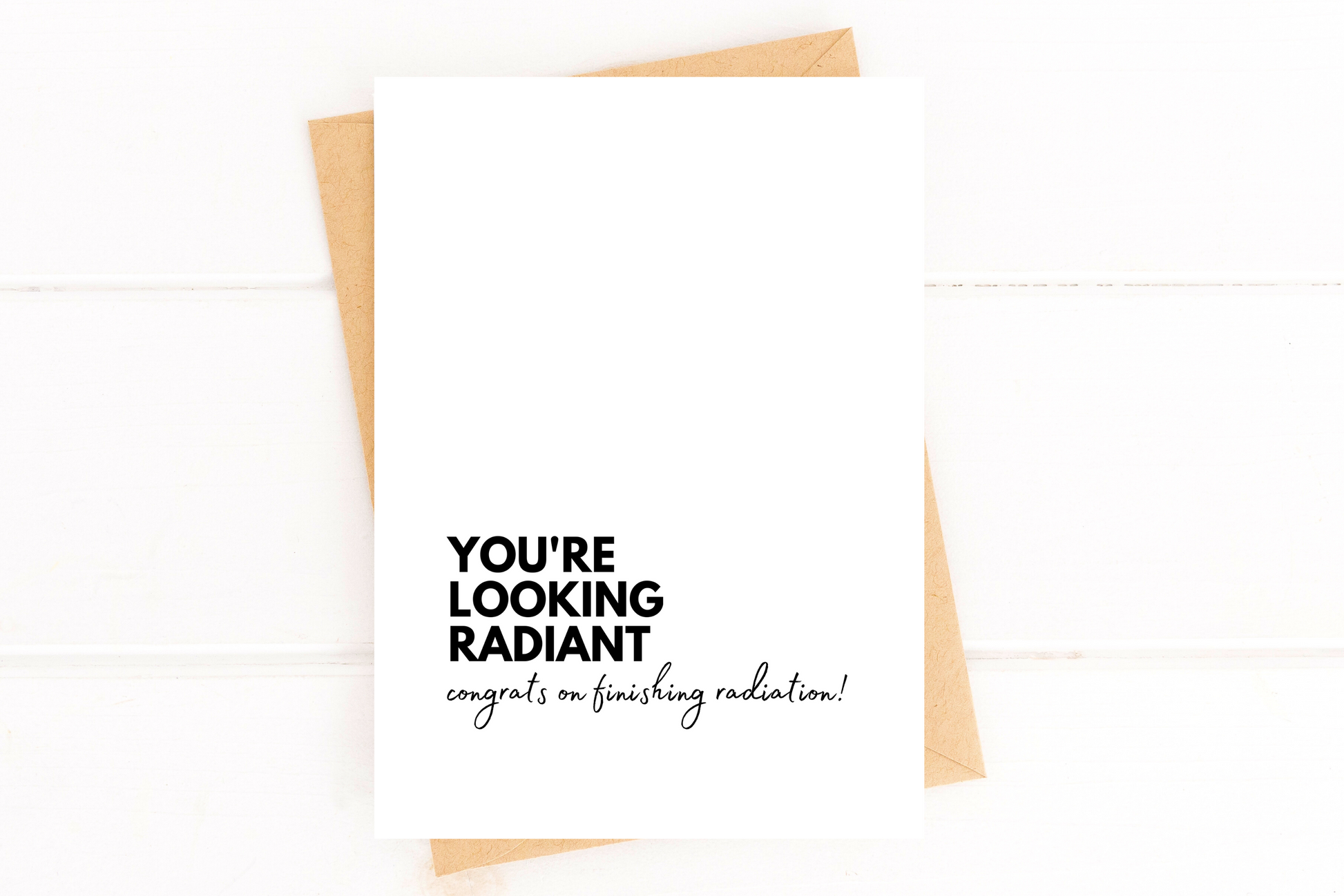 You're Looking Radiant Radiation Treatment Get Well Card image 1