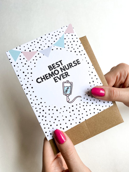 Best Chemo Nurse Ever Thank You Card image 0