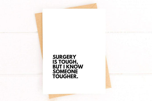 Surgery is Tough Cancer Get Well Card image 0