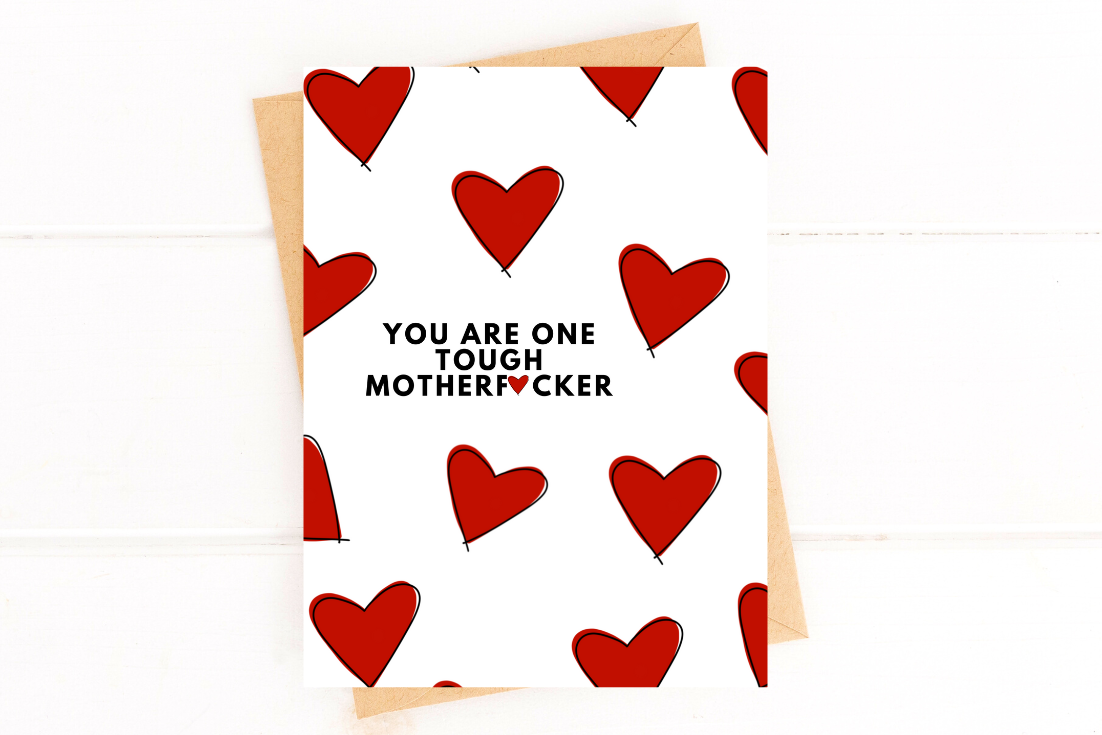 You Are One Tough Mother Encouragement Card image 1