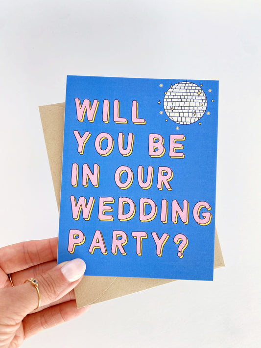 Will You Be in Our Wedding Party Inclusive Wedding Party Proposal Card image 0
