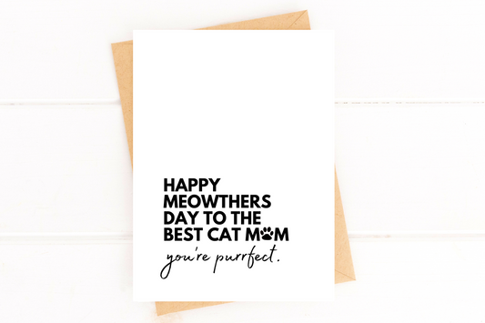 Happy Meowther's Day Cat Mom Mother's Day Card image 0