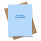 Two Dads One Lucky Kid LGBTQ+ New Parents Baby Shower Card