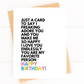 I Love You So Much and You're My Favorite Person Birthday Card image 1
