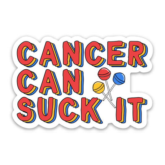 Cancer Can Suck It Vinyl Sticker image 0