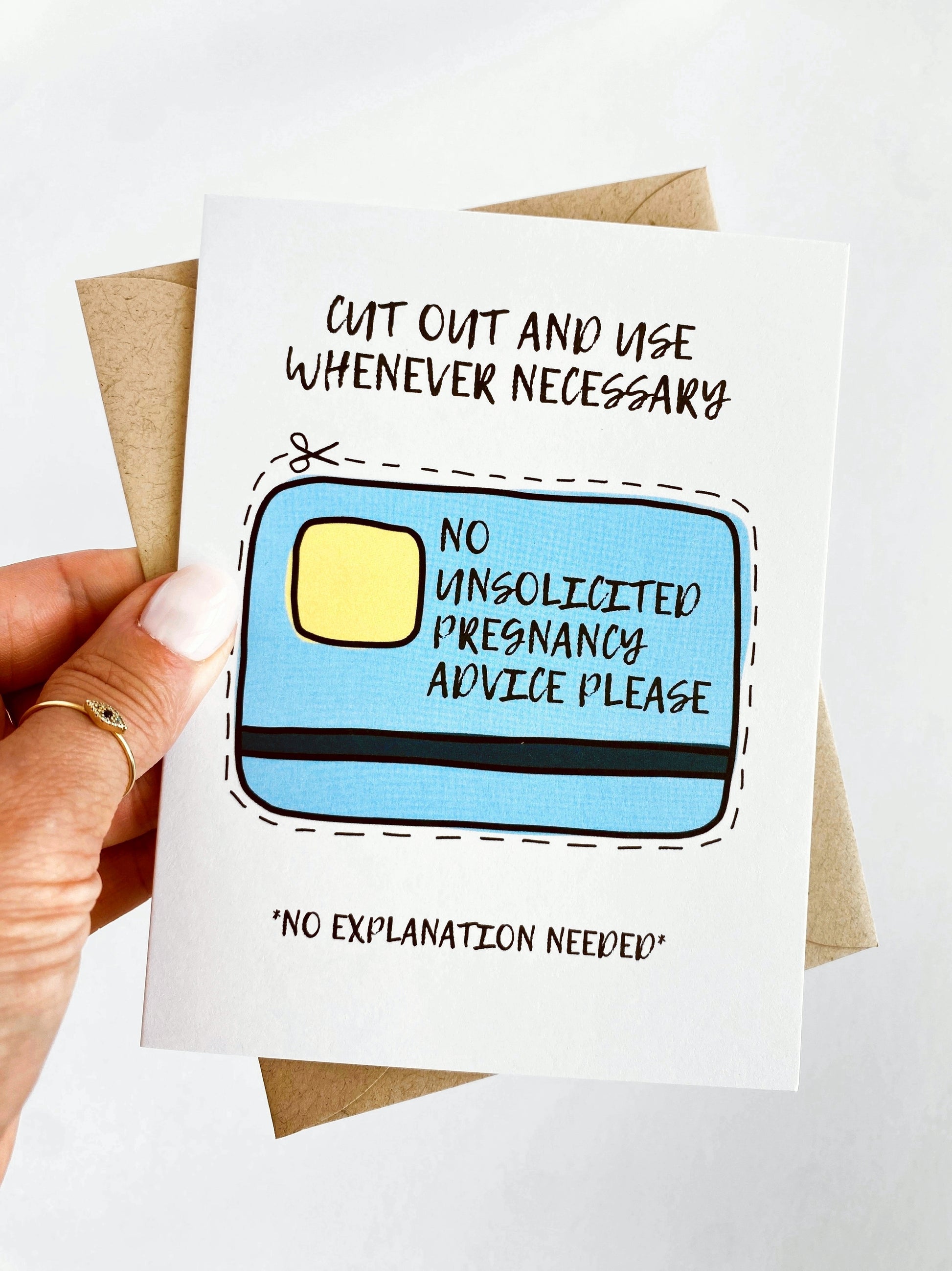 Funny Pregnancy Card, New Mom, New Dad, Baby Shower, New Baby Card image 0