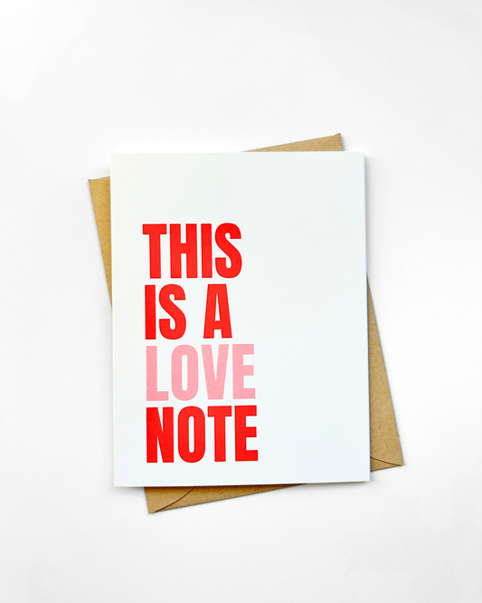 Cute Valentine's Day Card This is a Love Note for Partner image 0