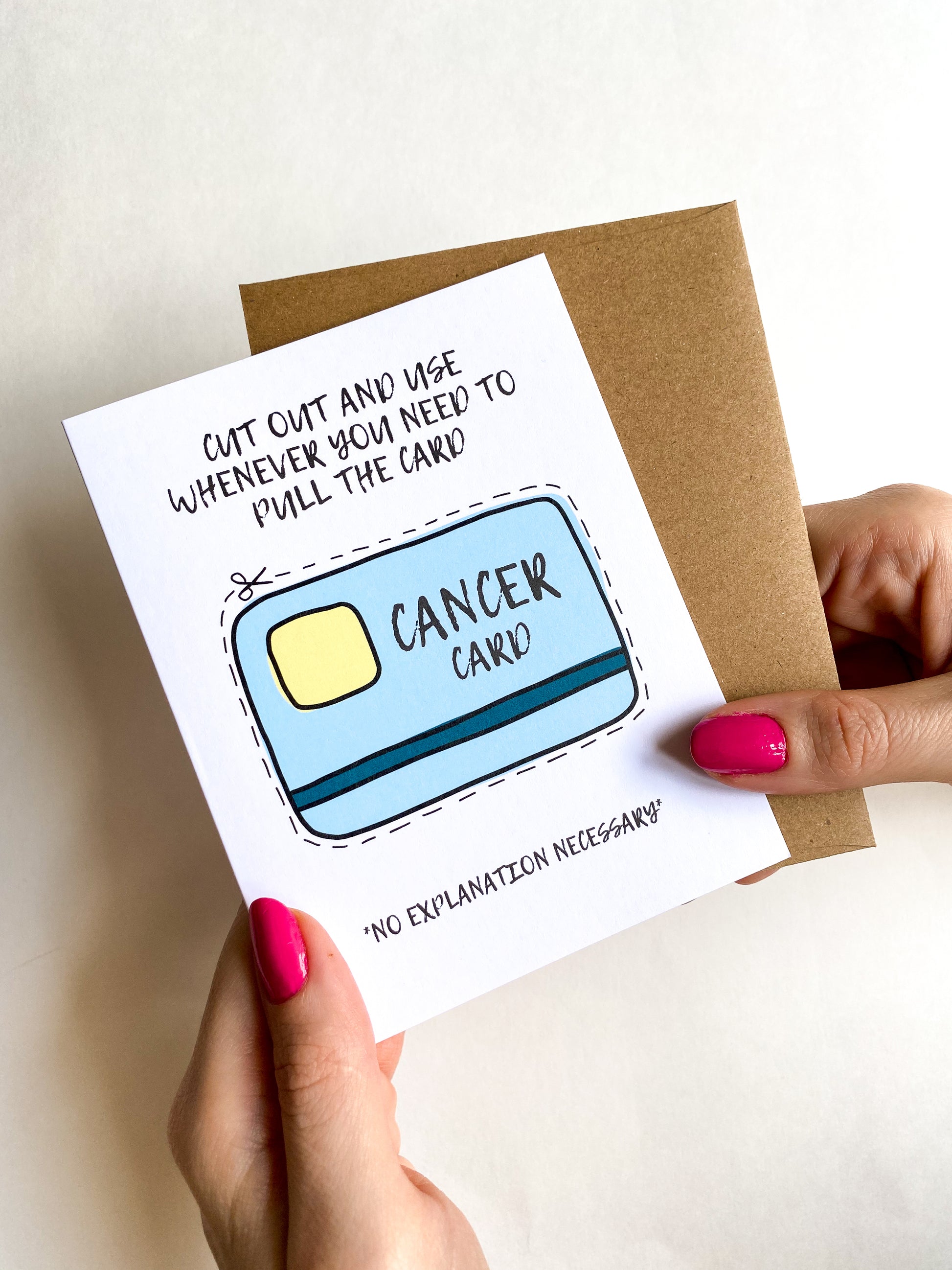 The Cancer Card Funny Get Well Support Card image 0
