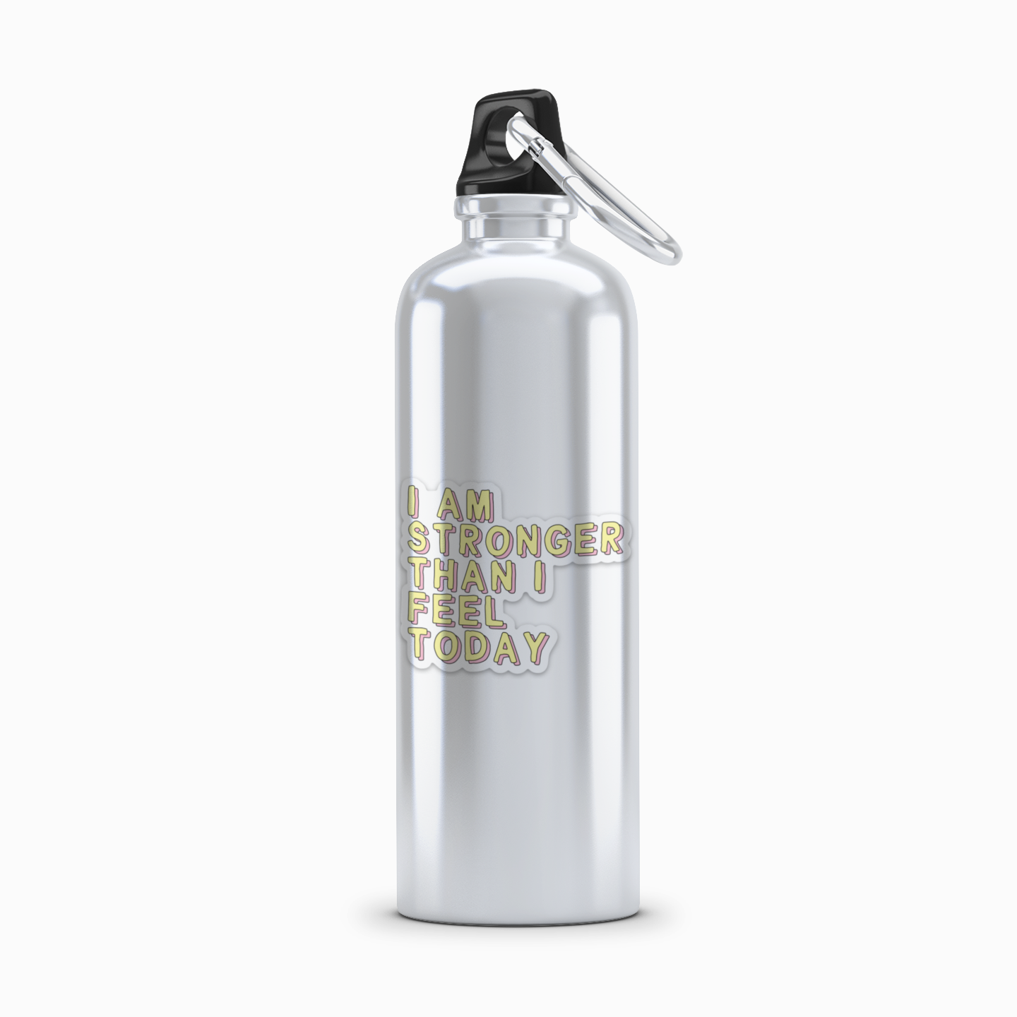 Affirmation Vinyl Sticker I Am Strong Than I Feel Today Encouragement Gift image 3