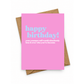 Funny Birthday Card for Her | Younger Self Birthday Card