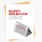 Circle Back Funny Holiday Card for the Office Coworker Card image 1