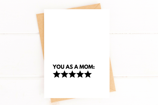 Five Star Mom Funny Mother's Day Card image 0