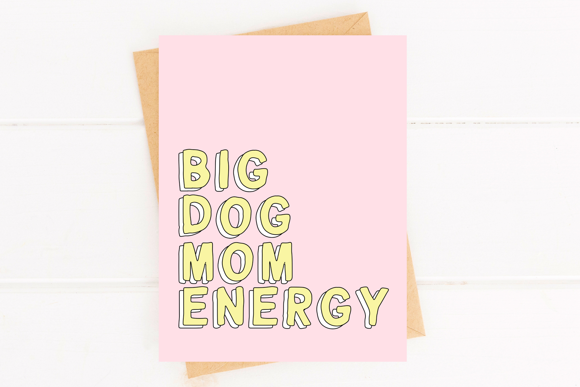 Big Dog Mom Energy New Dog Parent Card Puppy Shower image 0